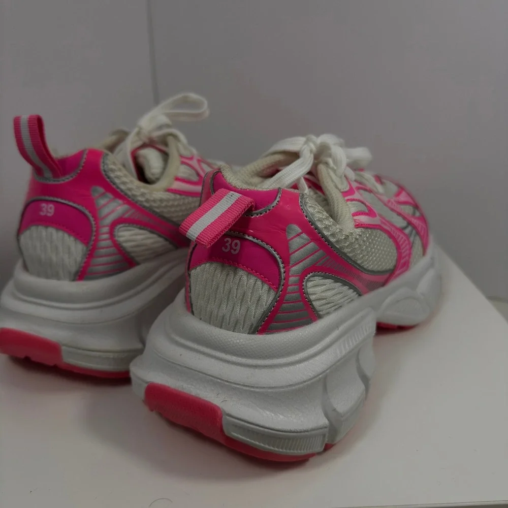 Chunky Sneakers‎ Women Size 9M Hot Pink White Mesh Athletic